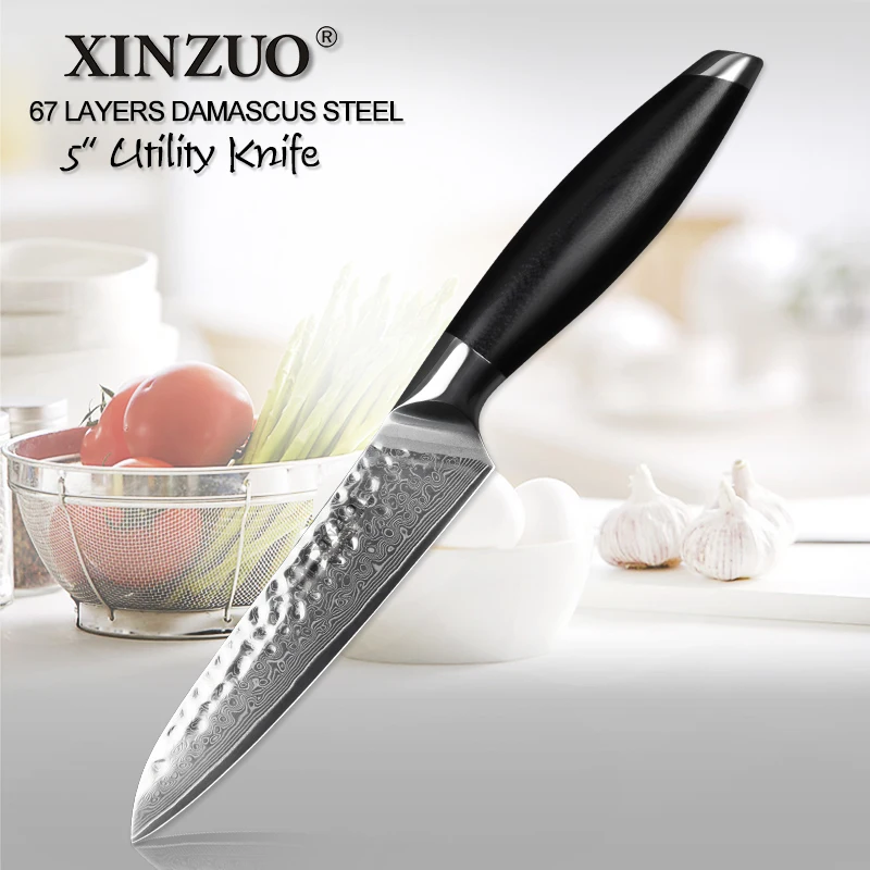 XINZUO 5 &quotМногофункциональный нож 73 слоя японский дамасский стальной кухонный с