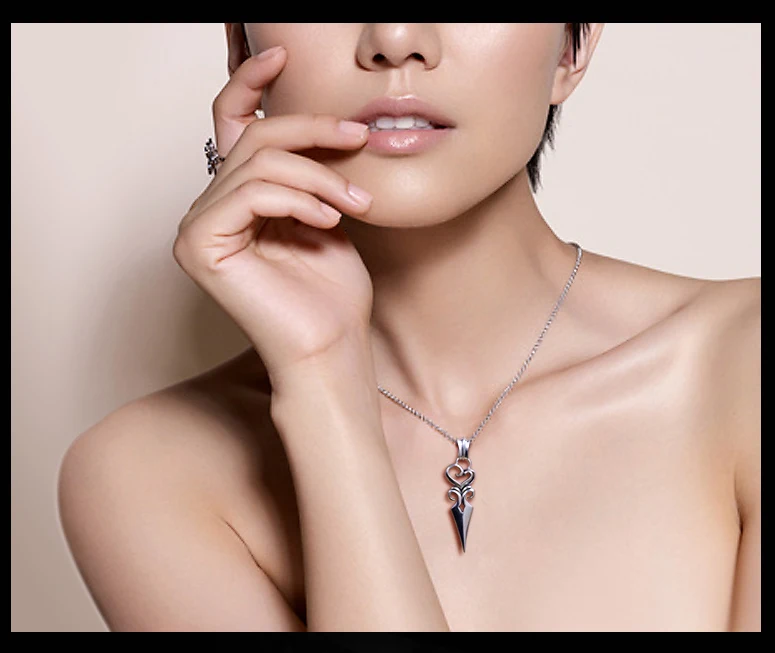 

Pure 925 Sterling Silver Jewelry Charms Punk Pendants for Men And Women Thai Silver Necklace Chain Fine Gift 1348