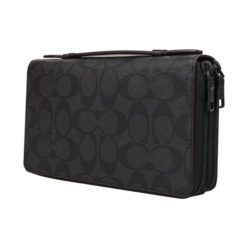 Coach Men's Double Zip Travel Business Wallet Organizer F25528 | Багаж и сумки