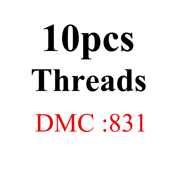 1.2m10pcs-DMC831 Золотые панно, DMC819-892 многоцветные 10 шт./лот длина 1,2 м нитки для вышивки крестиком хлопковое шитье, моток пряжи нить для вышивки наборы нитей - Цвет: 1.2m10pcs-DMC831