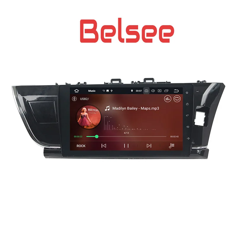 Belsee для правой руки Toyota Corolla 2014 2015 10 1 &quotIPS экран Android 8 0 автомобильное радио стерео