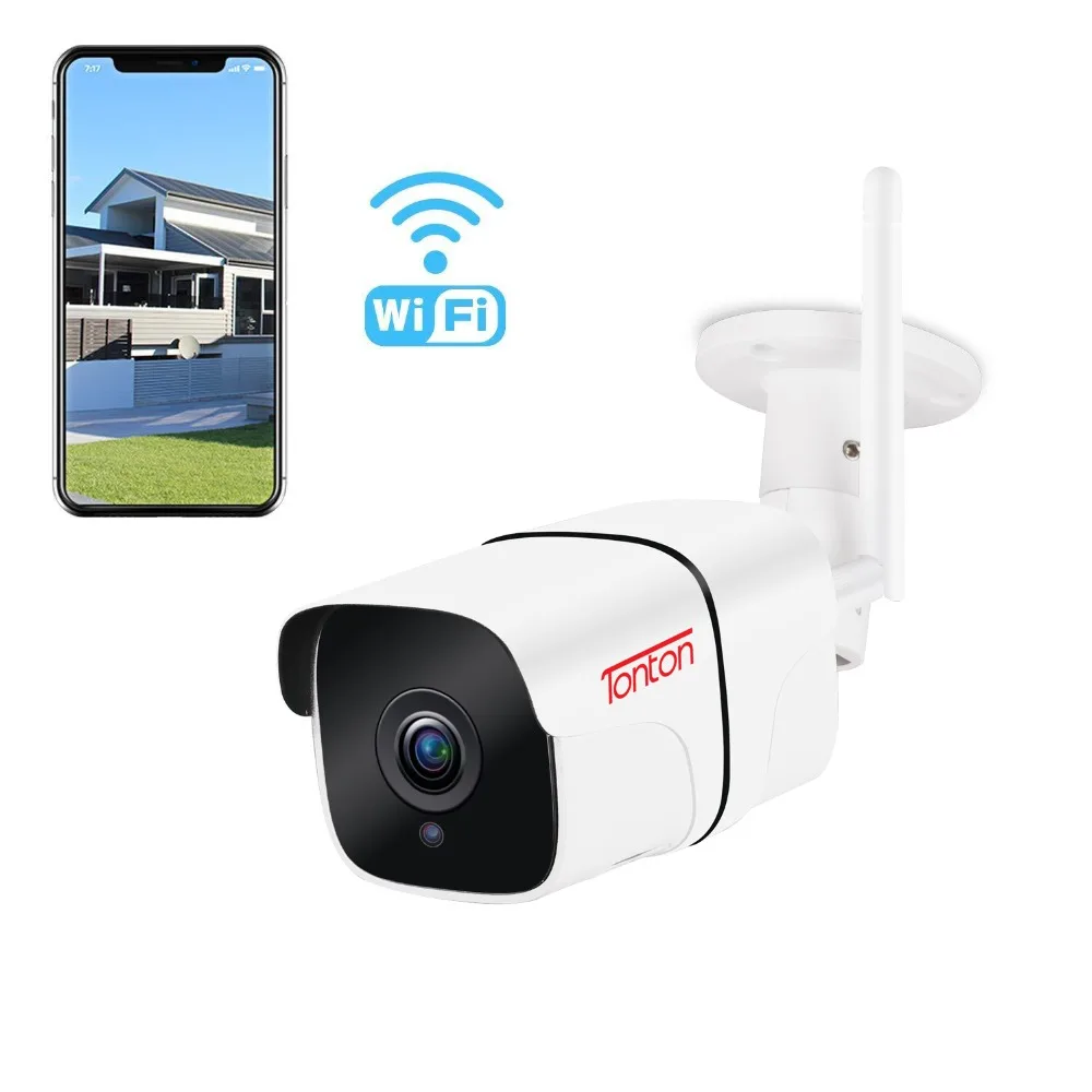 Тонтон 1080 P Wi Fi IP Камера Onvif двухстороннее аудио 2.0MP открытый Водонепроницаемый