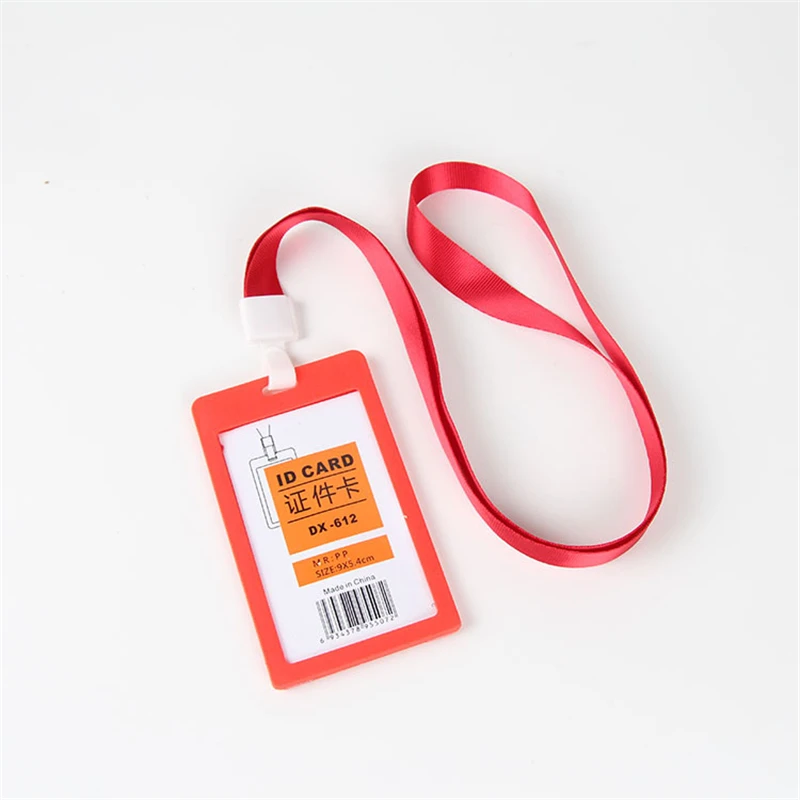 FHADST Id держатель для карт высококачественный шнурок имя пластиковая кредитная