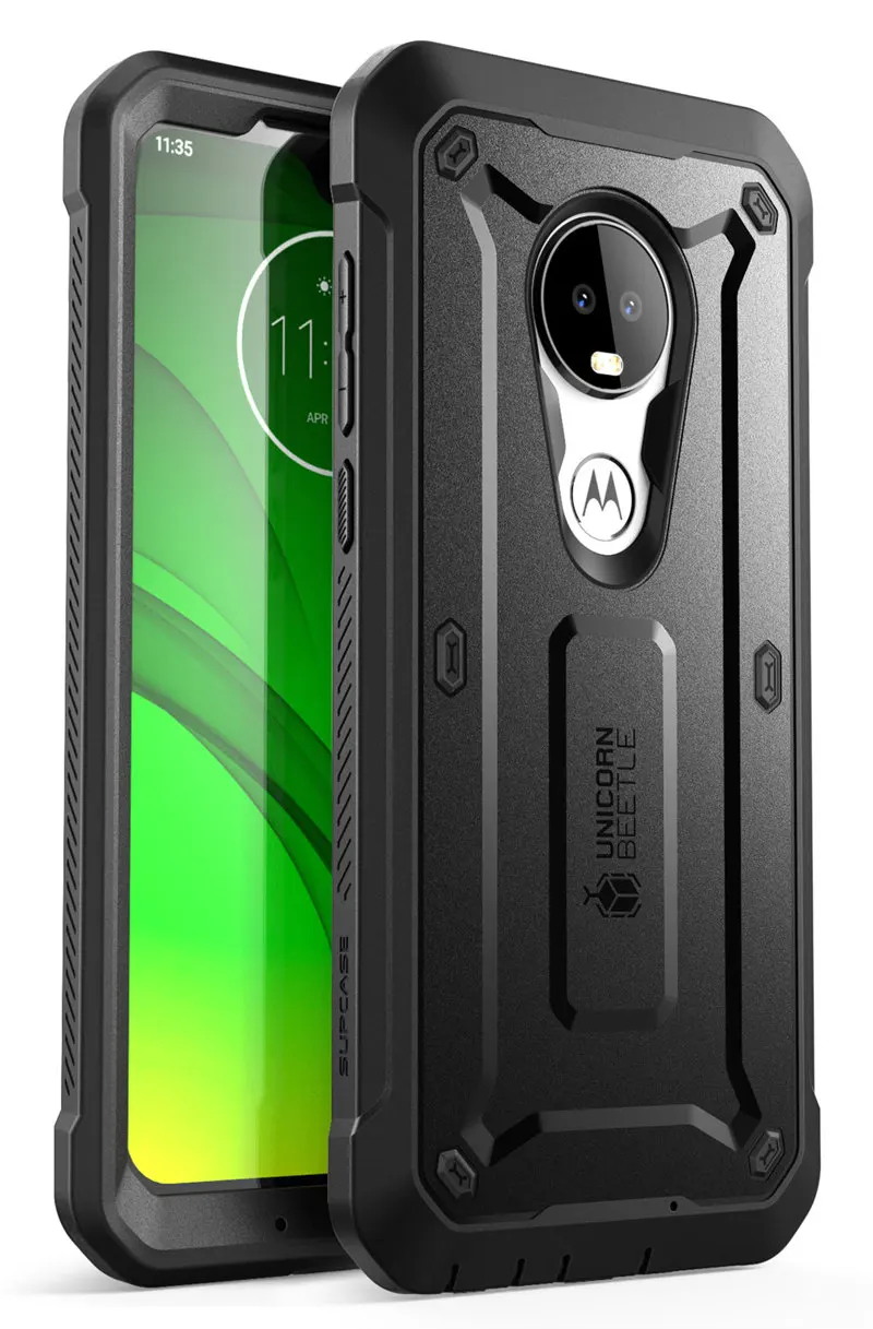 Black SUP чехол для Moto G7 чехол() UB Pro полный корпус прочная кобура крышка со встроенной защитной пленкой для Motorola Moto G7 чехол - Цвет: Black