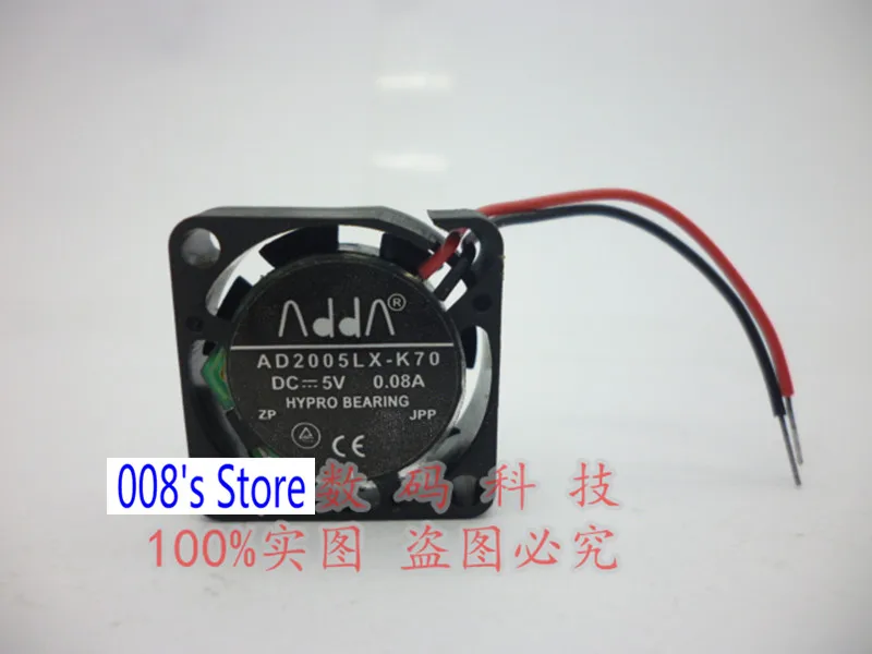 Новый кулер вентилятор для AD2005LX K70 5V 0.08A 7000 об/мин 2006 2 см 20X20X6mm прецизионных