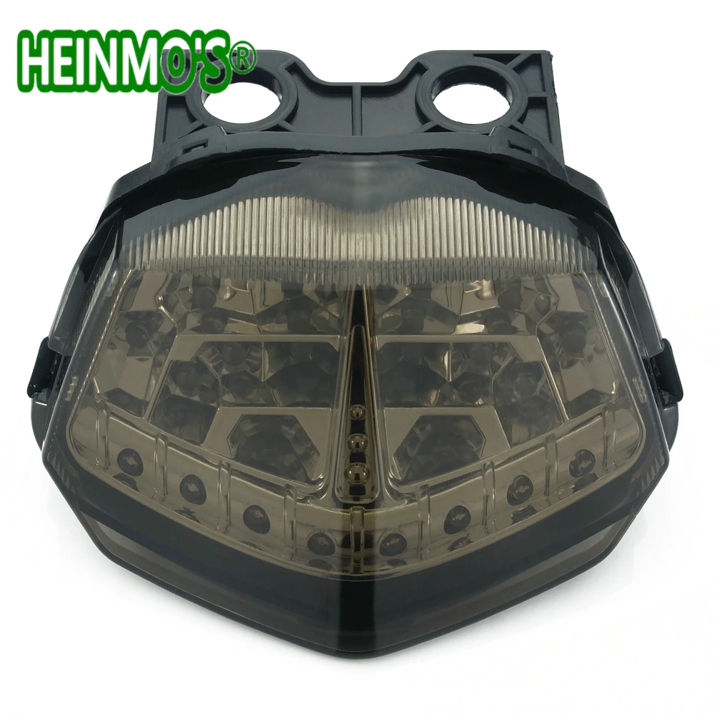 Для Kawasaki Ninja 250 R 250R EX250 2008 2009 2010 2011 2012 хром задний фонарь стоп-сигнал встроенные Сигналы поворота светодиодный свет