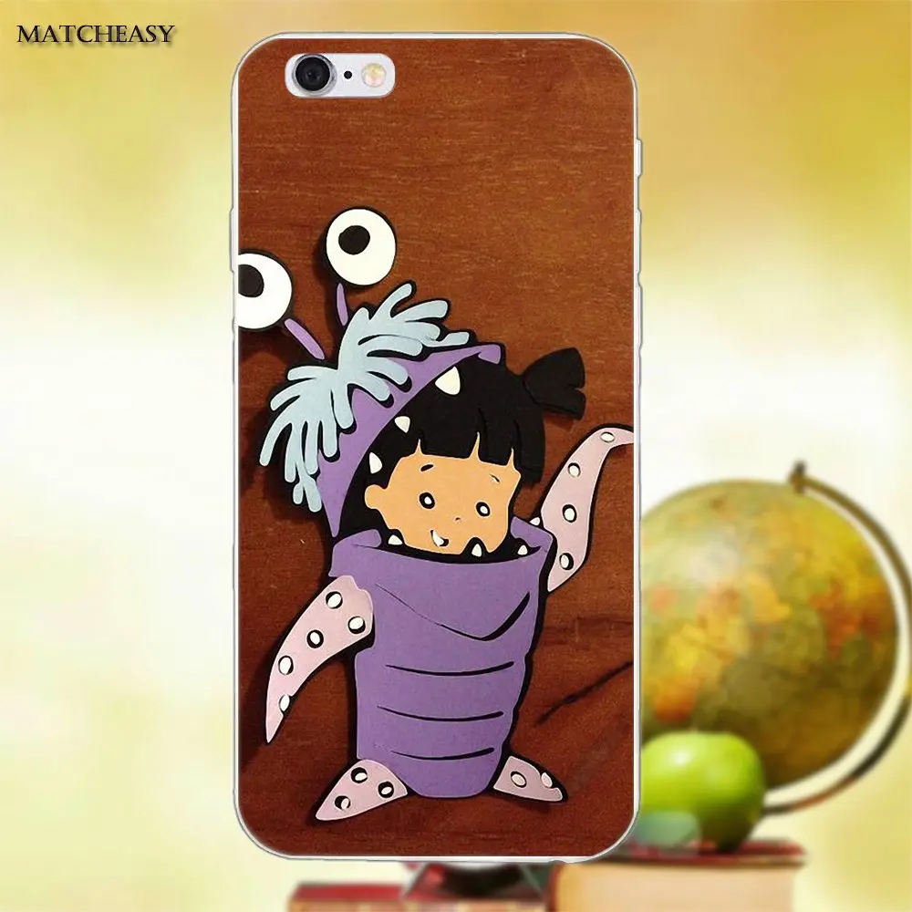 Чехол для Apple iPhone X XS Max XR 4 4S 5 5C SE 6 6S 7 8 Plus Soft Capa Monsters Inc Boo|Чехлы-накладки| |