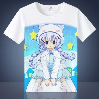 Футболка для косплея нового дизайна ка гочумон ва Usagi футболка по аниме Desuka cafuu chino