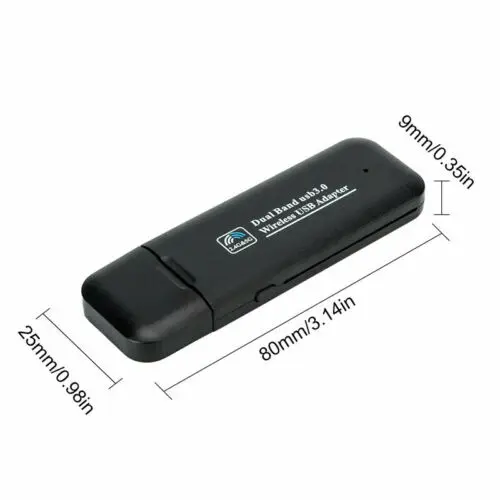 USB 3 0 AC1200 802.11ac WiFi беспроводной адаптер ключ ПК ноутбук 5 ГГц