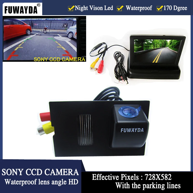 Автомобильная камера заднего вида FUWAYDA CCD HD sony с 4 3 дюймовым монитором + для Land Rover