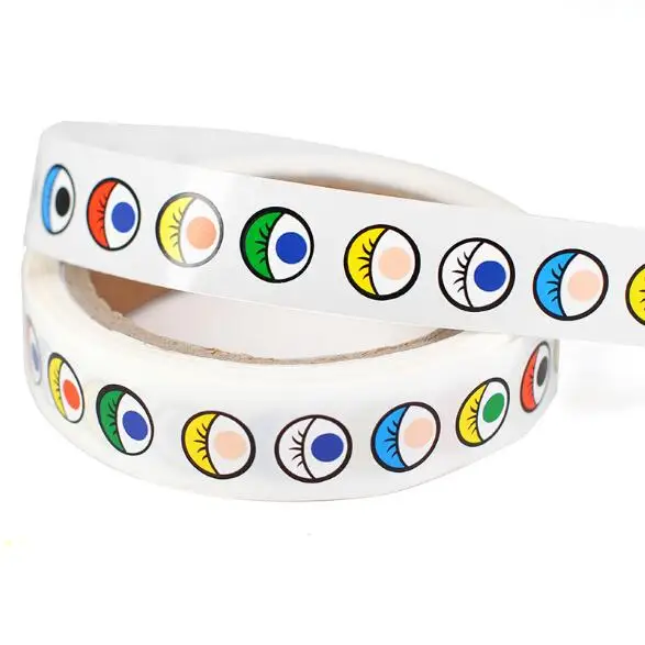 BS9501 Colorful Eyes Наклейки для глаз с клеем черно-белые цветные наклейки для глаз Детские руководство DIY материал для деятельности BS95 - Цвет: BS9501 Colorful Eyes