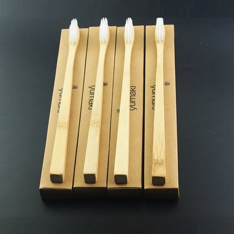 1 шт. зубная щётка из мягкой щетины с гладкой ручкой|wood toothbrush|bamboo toothbrushtoothbrush bamboo |