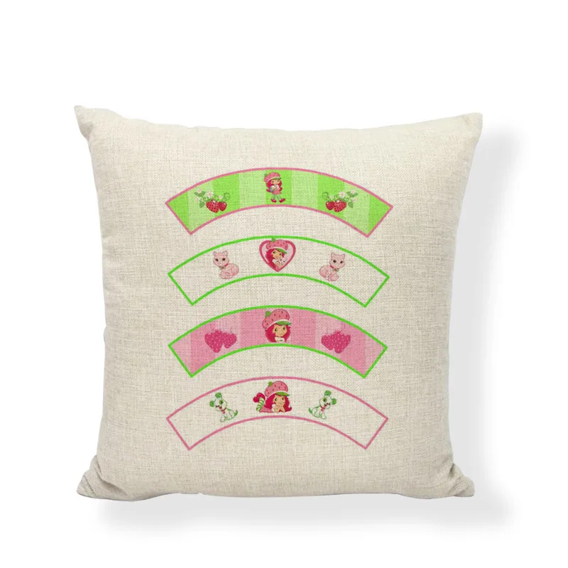 Распродажа декоративные Чехлы с рисунками из мультфильмов клубничный торт