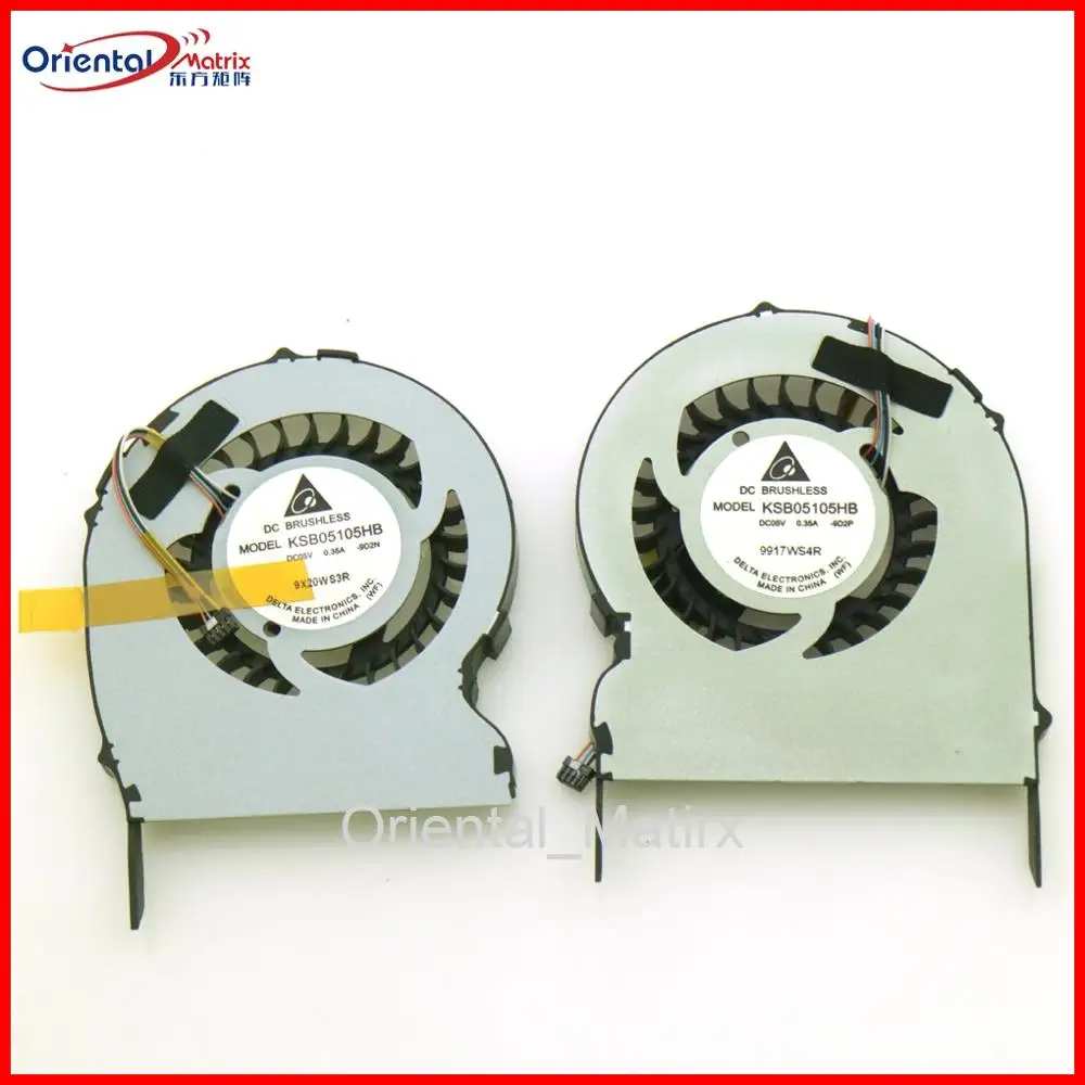 Бесплатная доставка KSB05105HB DC5V 0.35A для HP Envy 13 1000 1050ea 1102tx 1030C 538340 001 CPU VGA кулер