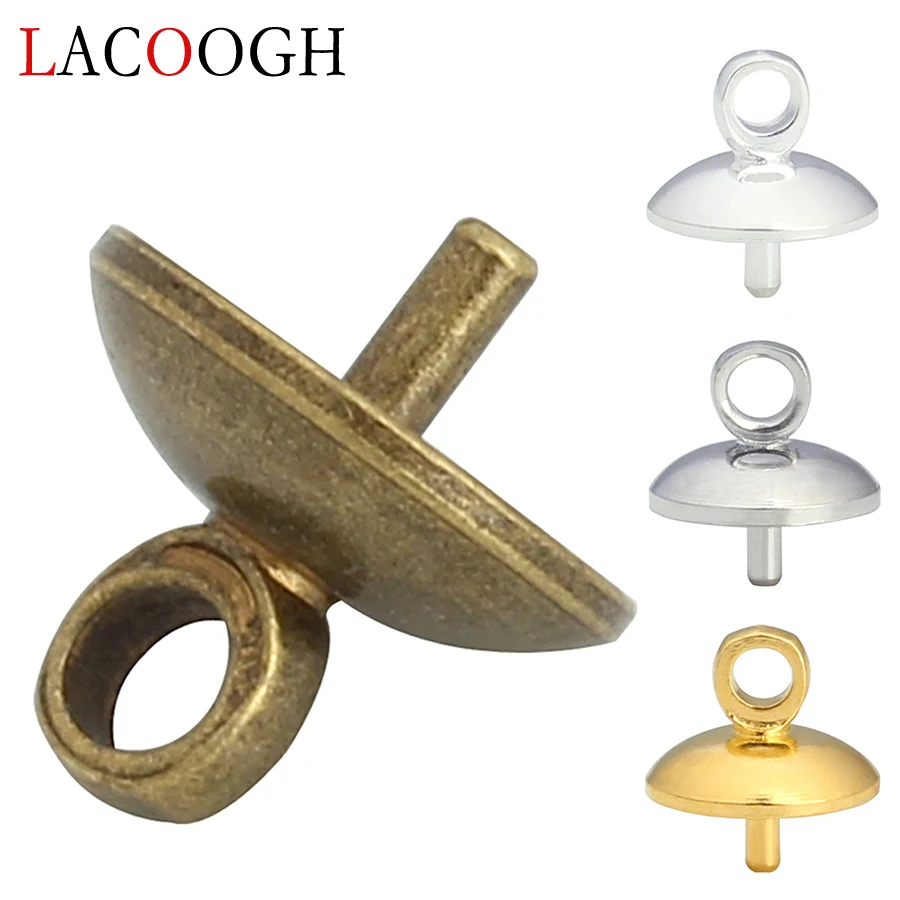 Оптовая продажа 100 шт./лот золотые серебряные медные жемчужины подвески