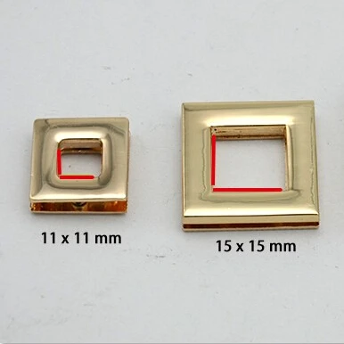 Высокое качество Золотой прямоугольник легирование втулки винт кошелек ушко 50
