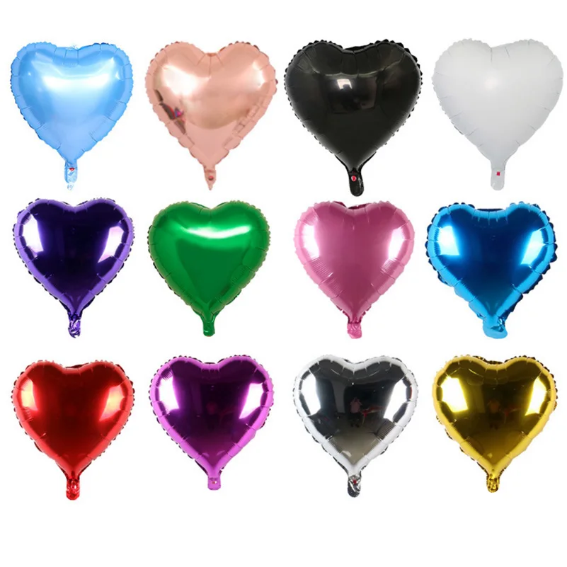 Фольгированные воздушные шары в форме сердца 18 дюймов подарок на день Святого