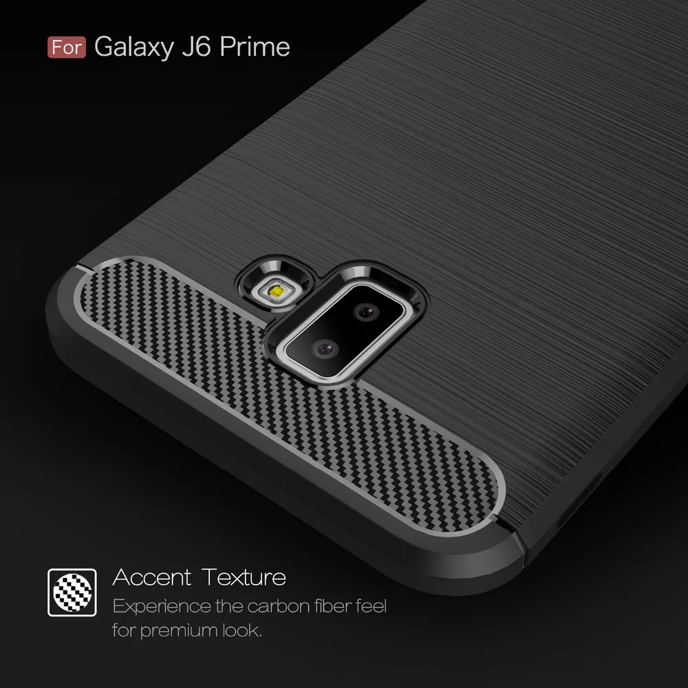 Силиконовый чехол для телефона samsung Galaxy J6 2018 J4 J8 A6 A8 углеродного волокна TPU