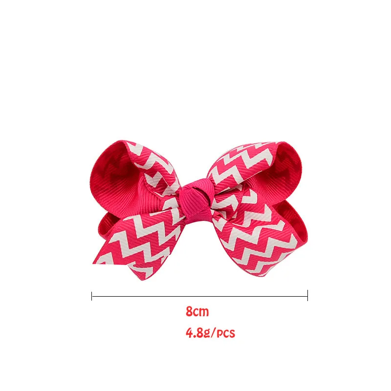 Заколка для волос с бантом девочек в полоску 20 цветов 613 |