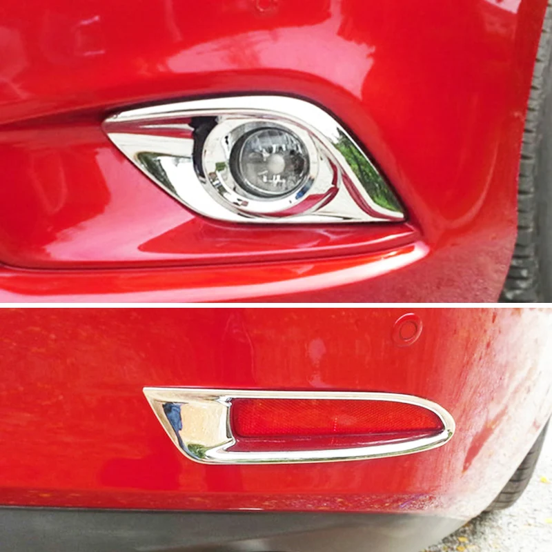 Хромированная передняя флип Обложка для 2014 2015 Mazda 6 Atenza M6 отражатель лицевой свет