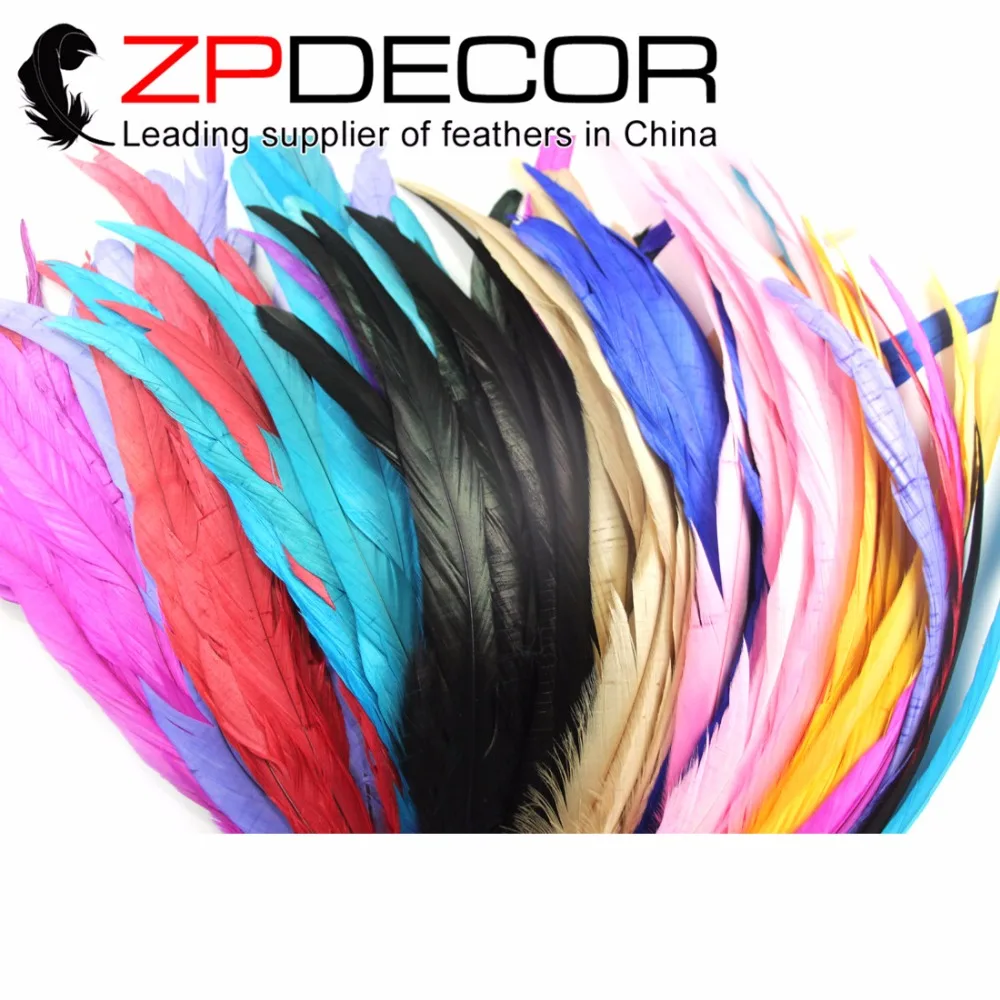 

ZPDECOR 100 шт./лот 40-45 см (16-18 дюймов) хорошее качество любой цвет в наличии Петух Coque хвост перья для карнавала украшения