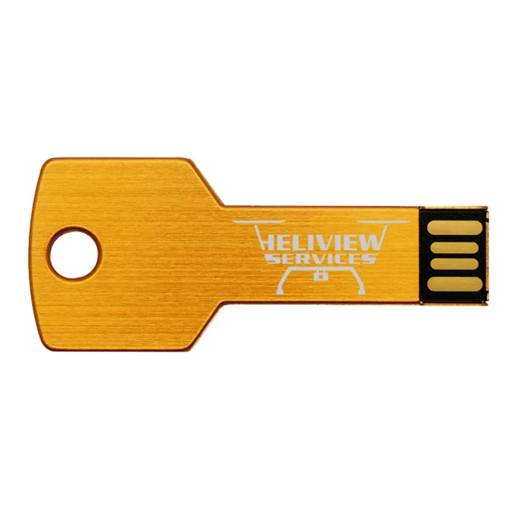 USB флеш накопитель J boxing 100 шт. 128 Мб металлический ключ с гравировкой логотипа