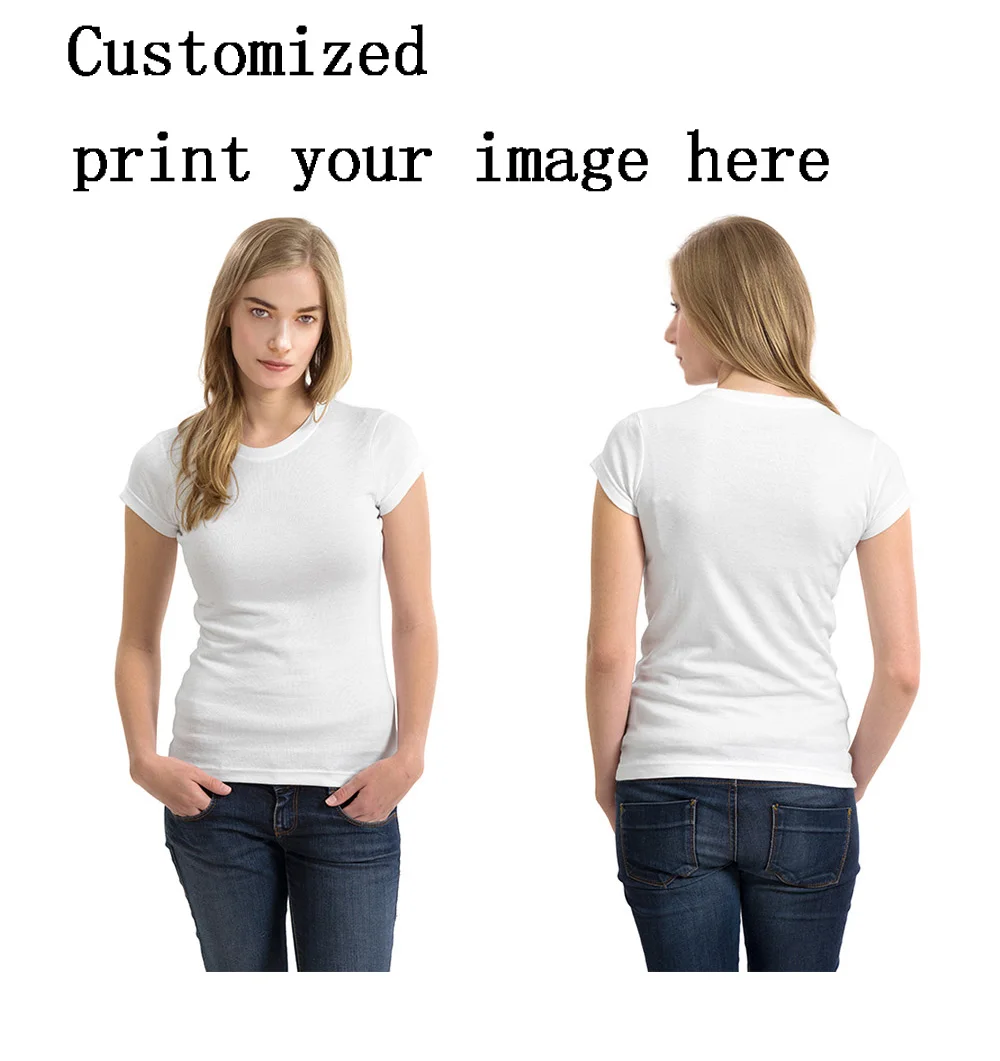 print your image Nopersonality Пудель Собака Принт футболки летние короткий рукав для женщин милые женские футболки новинка футболка спандекс XL - Цвет: print your image