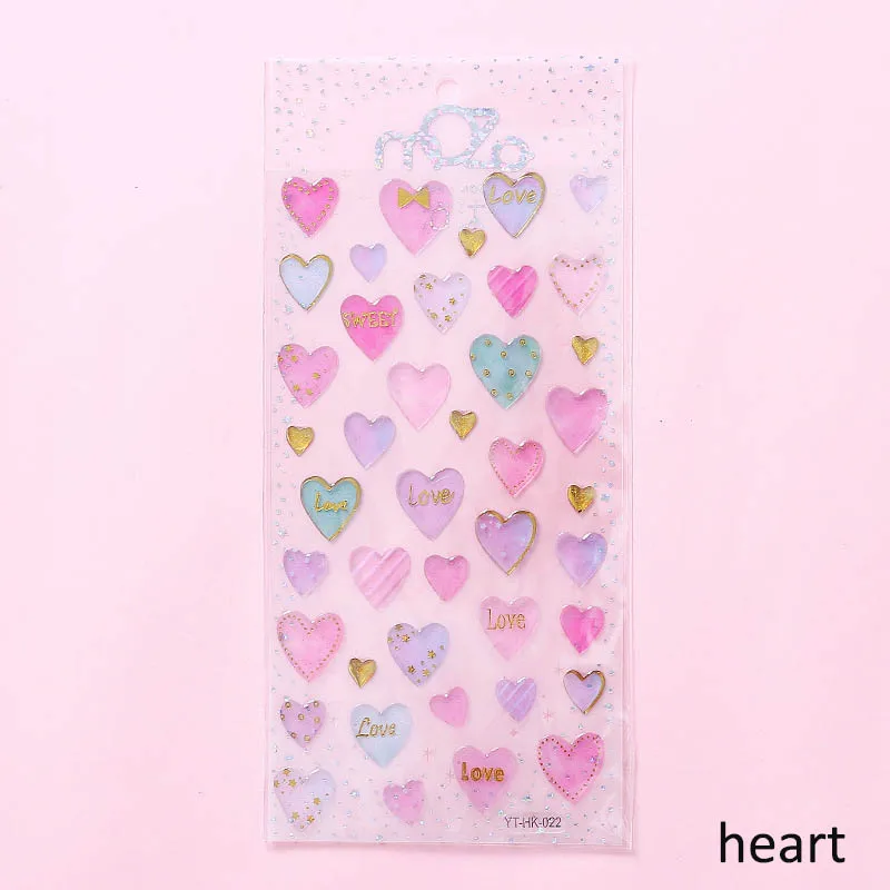 heart Украшение для мобильного телефона, эпоксидная наклейка, сделай сам, скрапбукинг, дневник, наклейка для украшения альбома, 1 лист, самоклеющаяся кристальная наклейка, хороший подарок - Цвет: heart