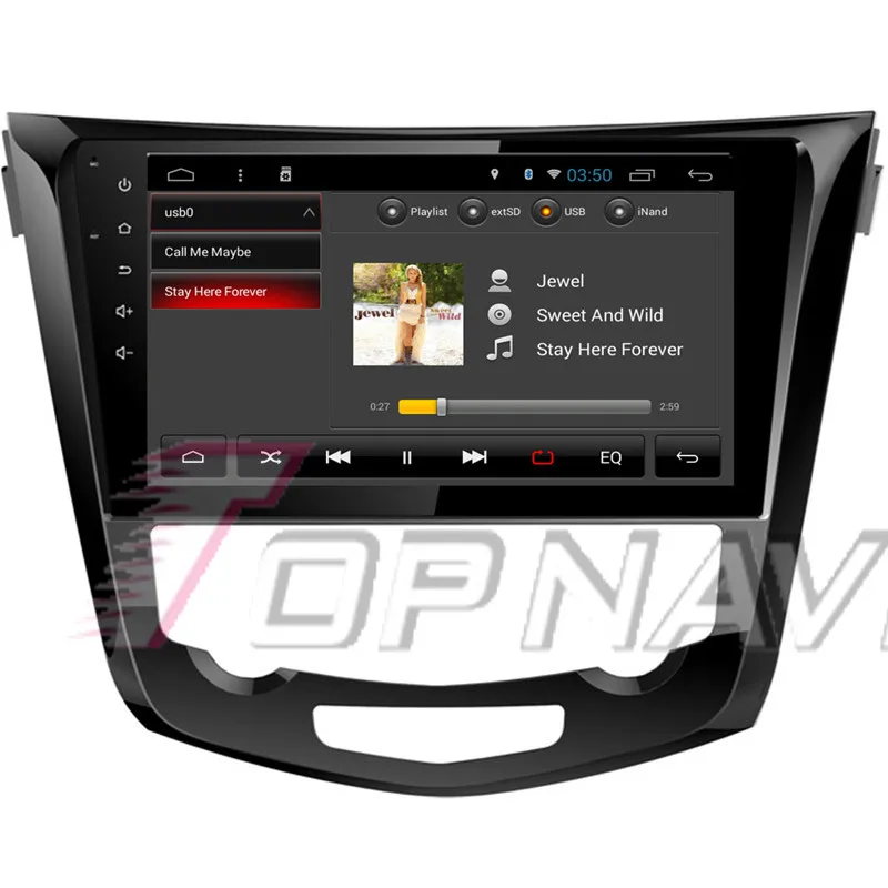 TOPNAVI 10.1" 1024*600 Quad Core Android 7.1 Car GPS Navigation for Nissan X-Trail 2016-Autoradio Multimedia Audio Stereo NO DVD |