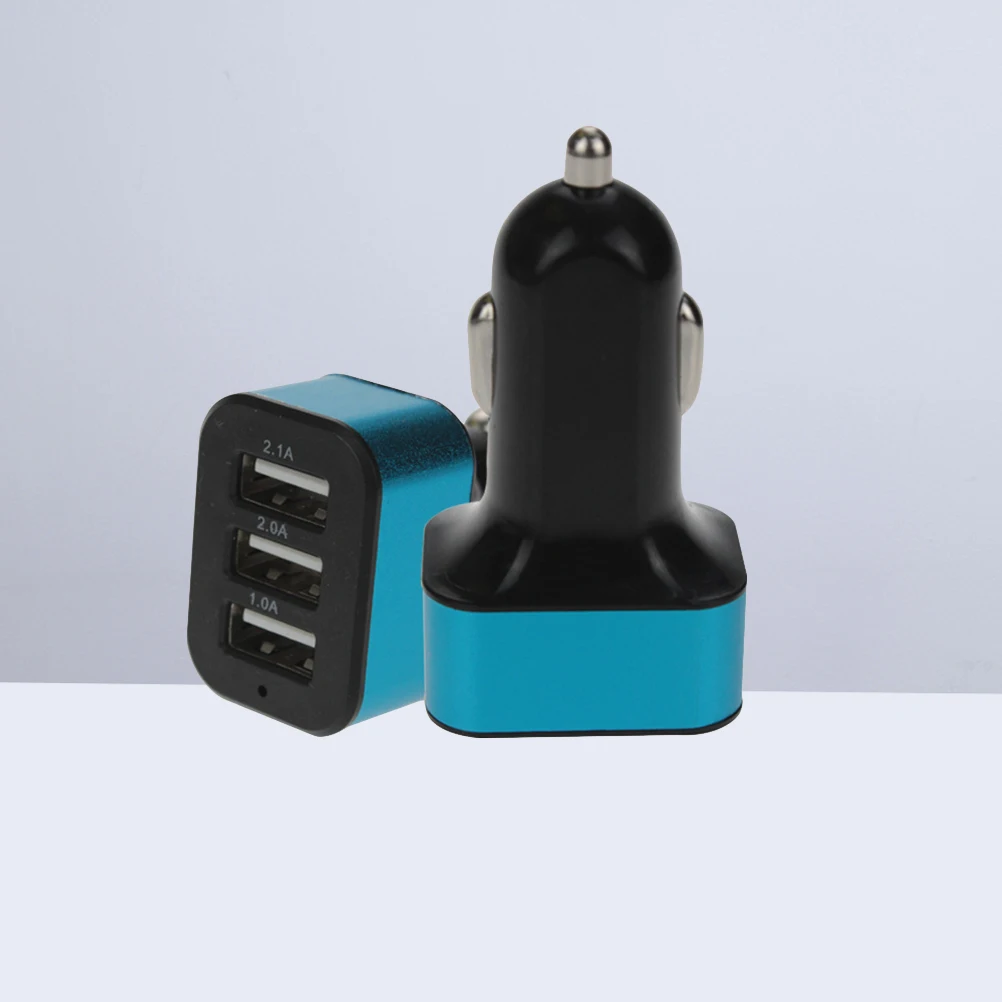 Зарядное устройство для автомобиля зарядное с тройным usb портом 2 1 а iPhone X 8 Plus 7 6s