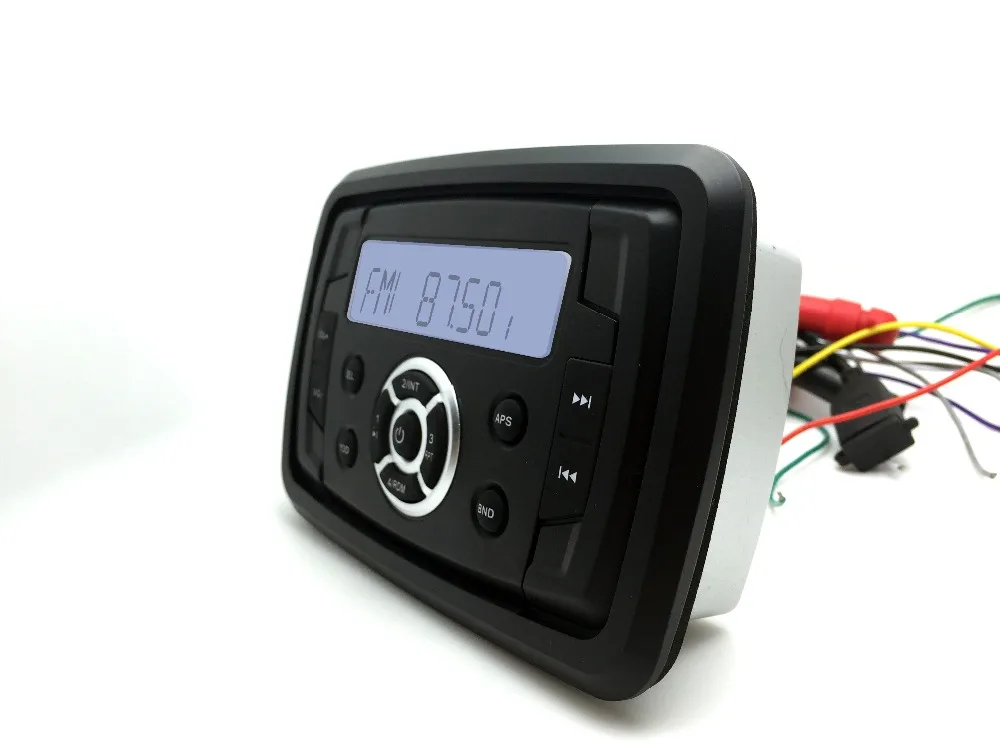 Водонепроницаемый Морской Bluetooth Аудио Стерео Мотоцикл Лодка Радио MP3 Плеер