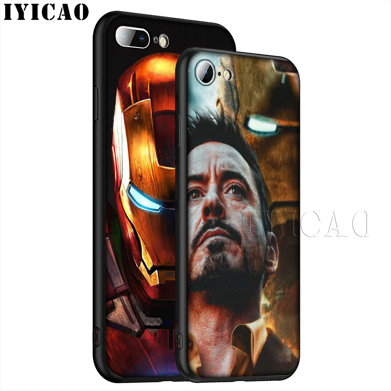 IYICAO Железный человек Marvel Мягкий силиконовый чехол для телефона iPhone XR X XS 11 Pro Max 6 6S 7