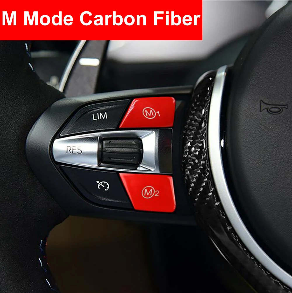 Чехол на рулевое колесо из углеродного волокна для BMW M3 M4 M5 M6 X5M X6M F80 F10 F06 F15 F16 E90 E92 E93