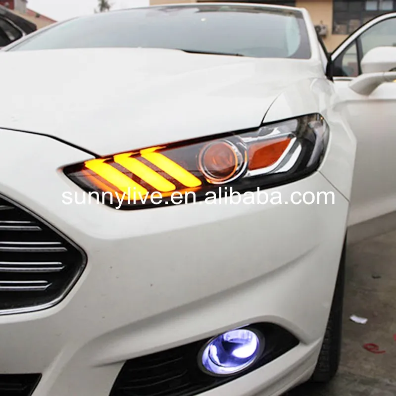 Фары для FORD Fusion Titanium Mondeo 2013-2015 светодиодный фары Mustang style JC | Автомобили и мотоциклы