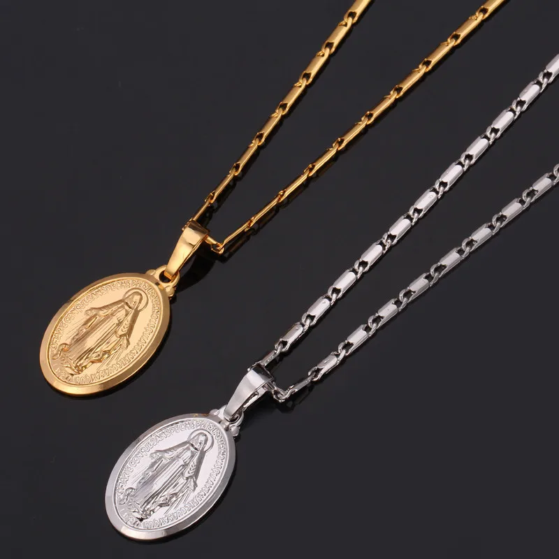 Подвеска Collare Дева Мария Золотой/розовое золото/серебро Цвет оптовая продажа