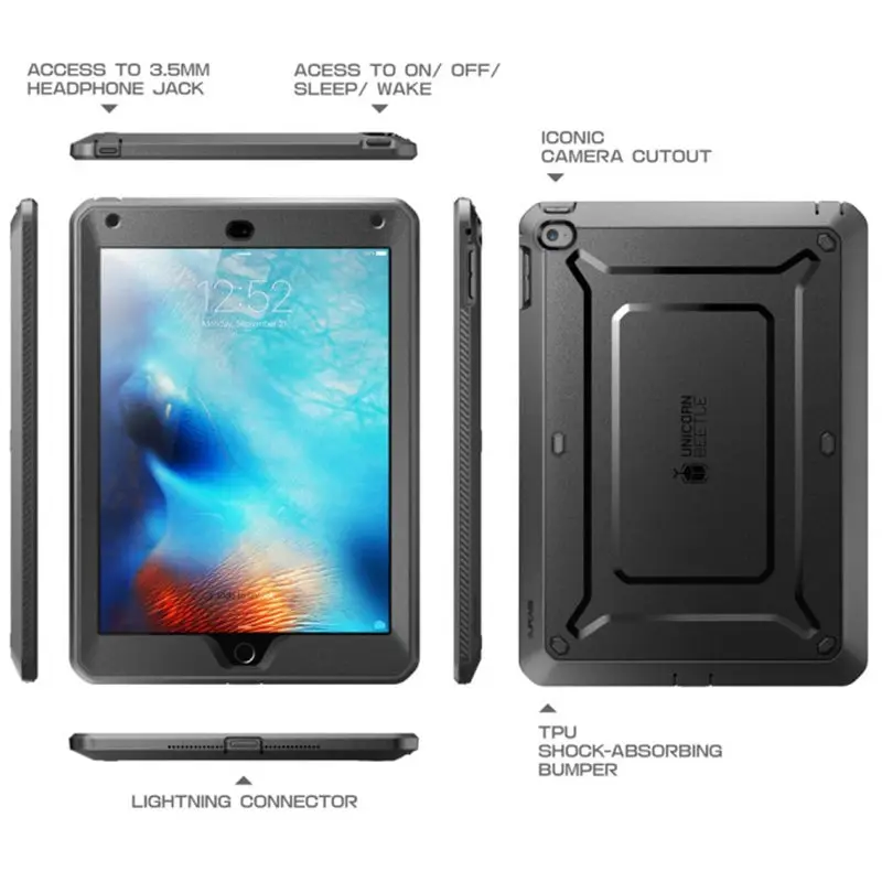 SUP Чехол для ipad Mini 4 чехол UB Pro полный корпус прочный двухслойный Гибридный защитный чехол со встроенной защитной пленкой