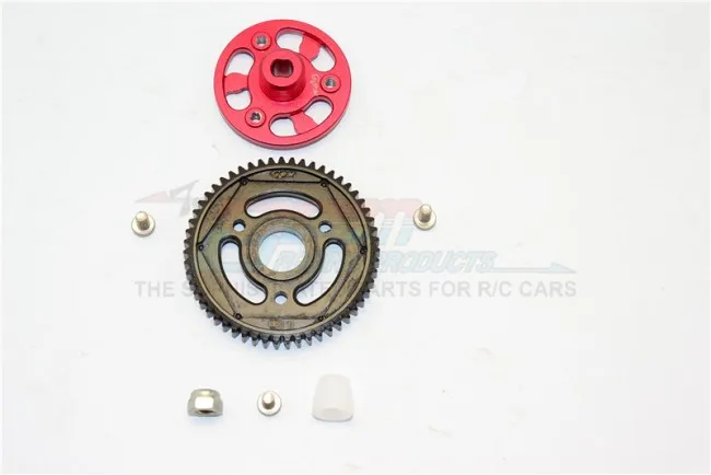 1/10 осевой SCX10 II 90046 сплав SPUR GEAR адаптер + стальная шестерня 55 T-1 комплект SSCX21555T |