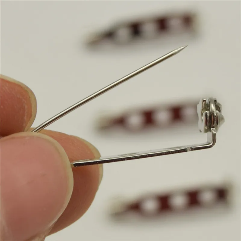 100 шт. 25 мм флейта блокировки с застежкой защелкой|bar pins|bar pin backspin back |