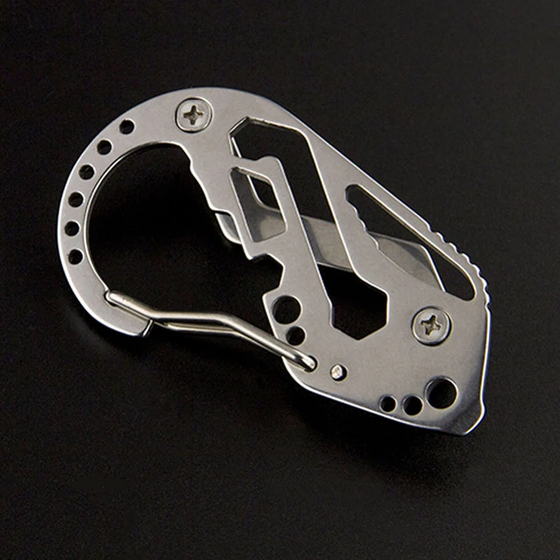 Мини брелок держатель Портативный EDC Нержавеющая сталь инструмент