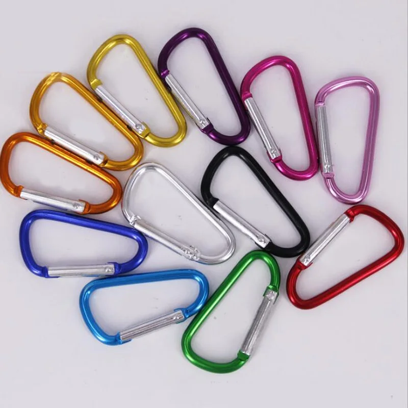 5 # алюминиевый пружинный карабин защелкивающийся крюк вешалка брелок для пеших