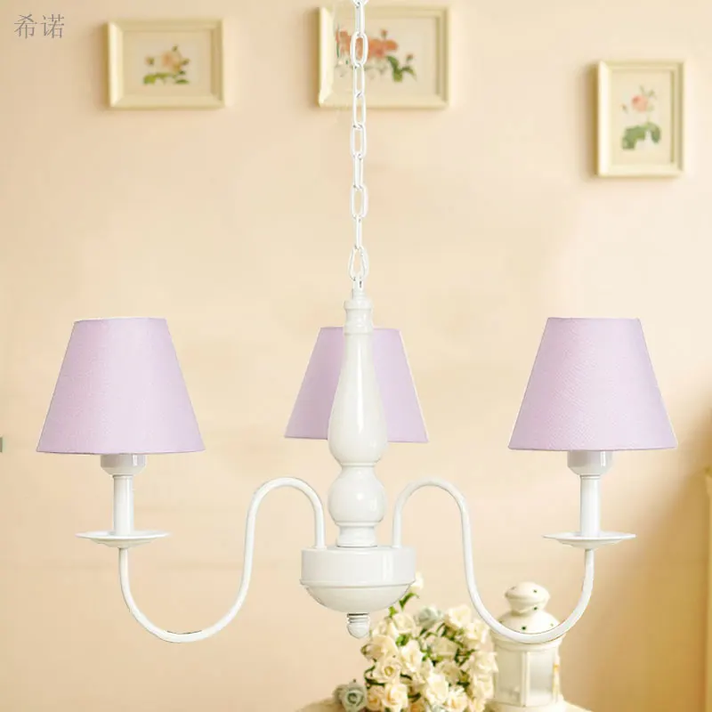 Люстра для детской кровати гостиной в европейском стиле 90 260 В E27 с абажуром|chandelier