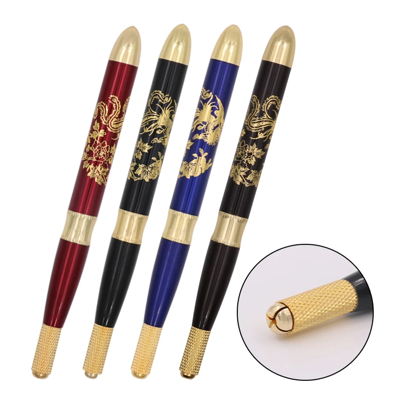 4 шт. новый стиль микроблейдинг тату ручка машина Перманентный макияж иглы-ручки