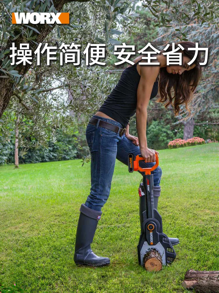 Электрическая цепная пила 20 в электрическая литиевая WG329E/329E.9 для домашнего