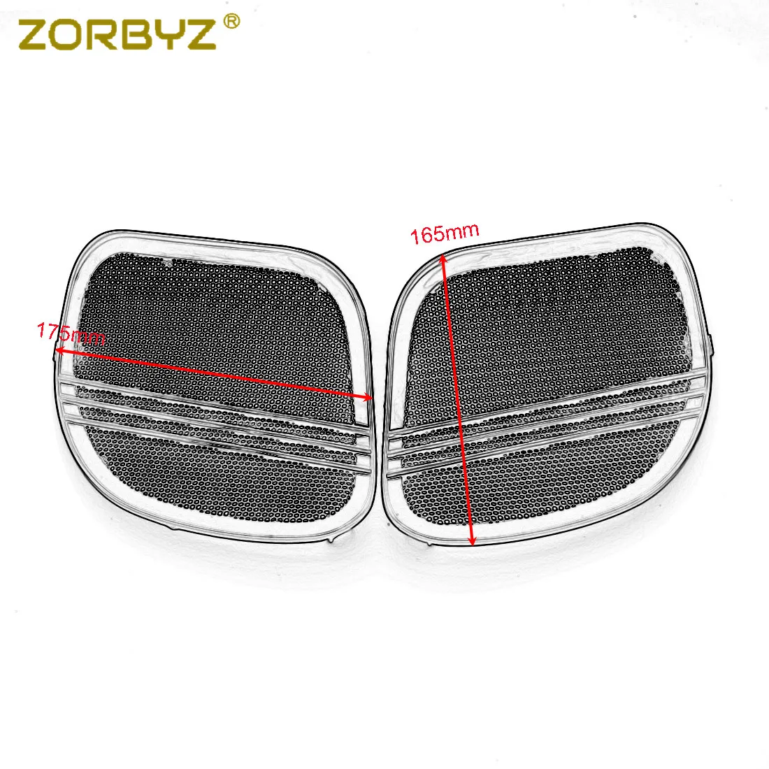 ZORBYZ черная Tri-Line защитная решетка Накладка для Дорожное покрытие для харлея