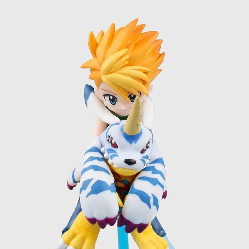 Anime Figure 12 CM Digimon Adventure ISHIDA YAMATO &amp GABUMON PVC Action Collection Toy Model Brinquedos Christmas Gift | Игрушки и