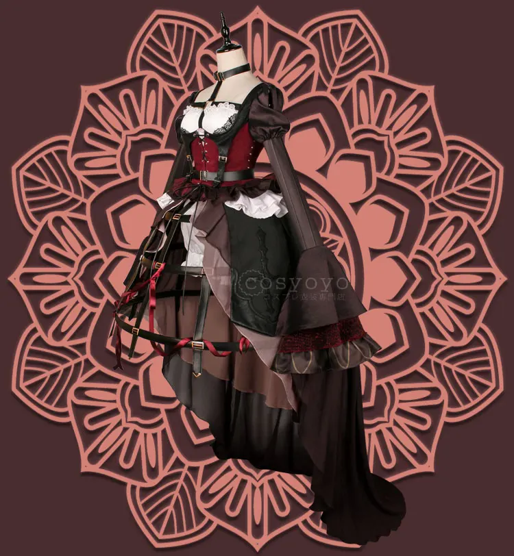 [Сток] новая игра SINoALICE фигура Святого монаха маленький красный Ridinghood Униформа Хэллоуин Косплей Костюм для женщин готическое платье лолиты