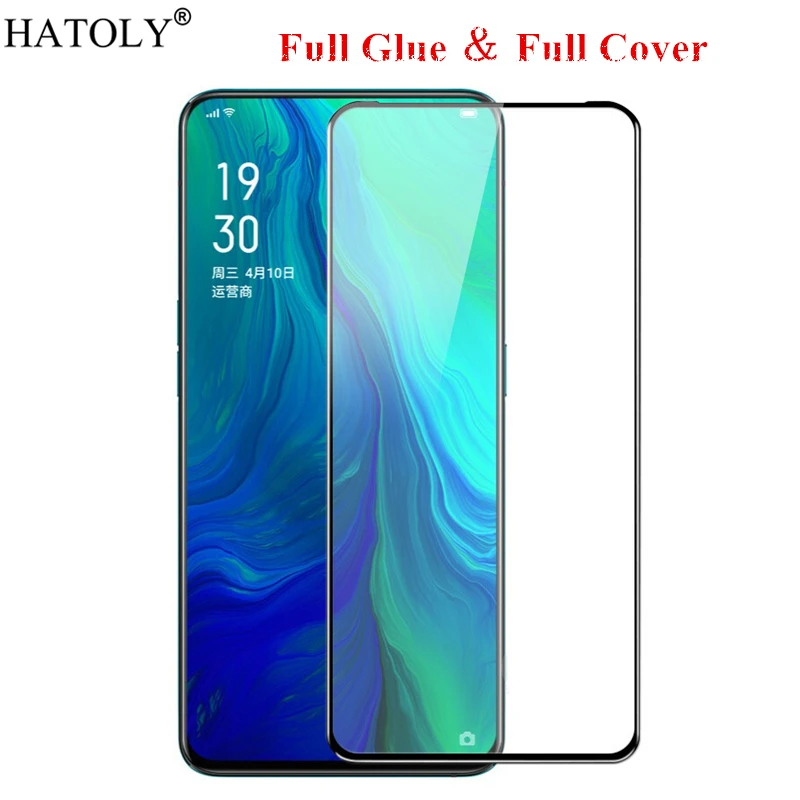 OPPO Reno стекло закаленное для стеклянная пленка 9H HD полный клей полное покрытие