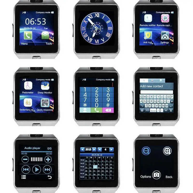Original DZ09 Smart Watch With 8g TF Card Pedometer Smartwatch Anti-lost Camera for Xiaomi Samsung Android Smartphone | Электроника