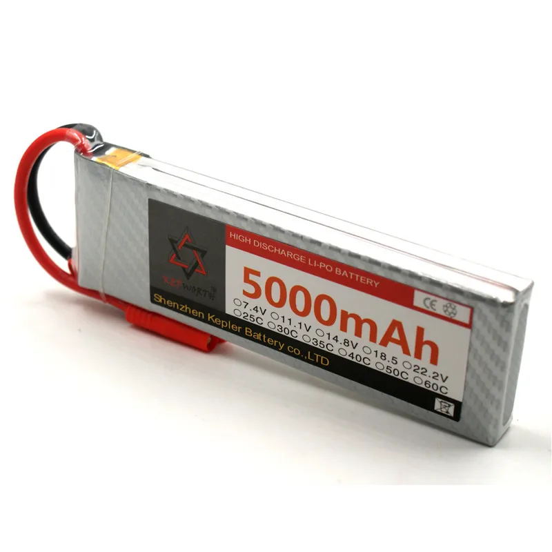 2s 7 4 v 5000mAh Lipo батарея RC автомобиль самолет Лодка литий-ионный полимерный