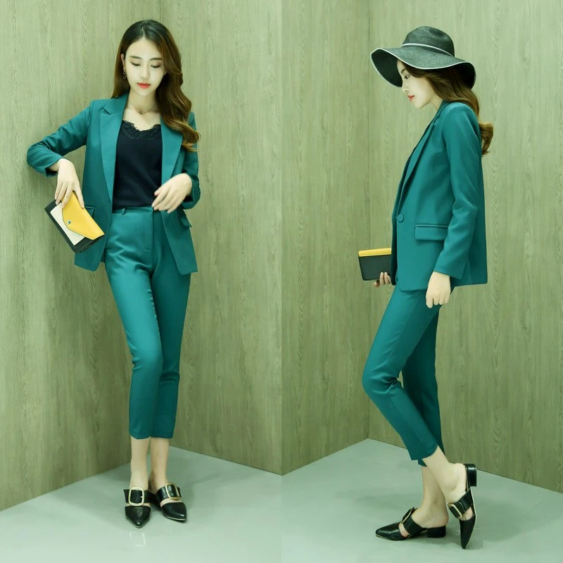 Новинка женский модный маленький костюм тонкая куртка с одной пряжкой